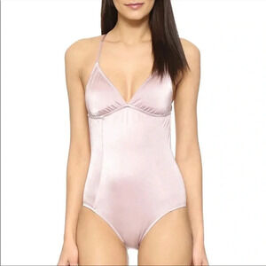 REVOLVE EBERJEY Beach Glow Nadine Mauve One Piece Swimsuit